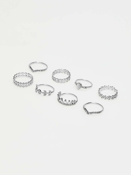 Moodo Комплект сребърни пръстени Moodo