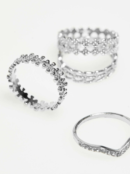 Moodo Комплект сребърни пръстени Moodo