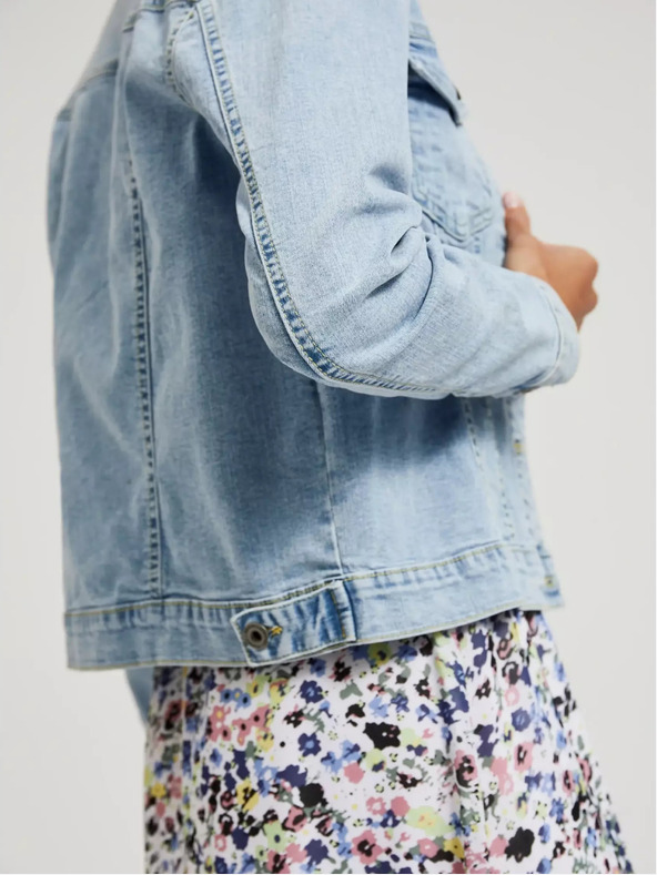 Moodo Светлосиньо дънково яке с копчета Moodo