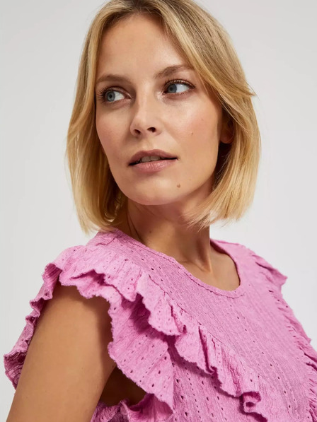 Moodo Розова блуза с волани Moodo