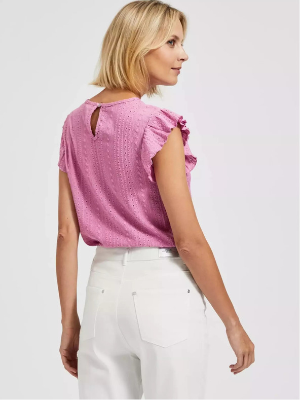 Moodo Розова блуза с волани Moodo