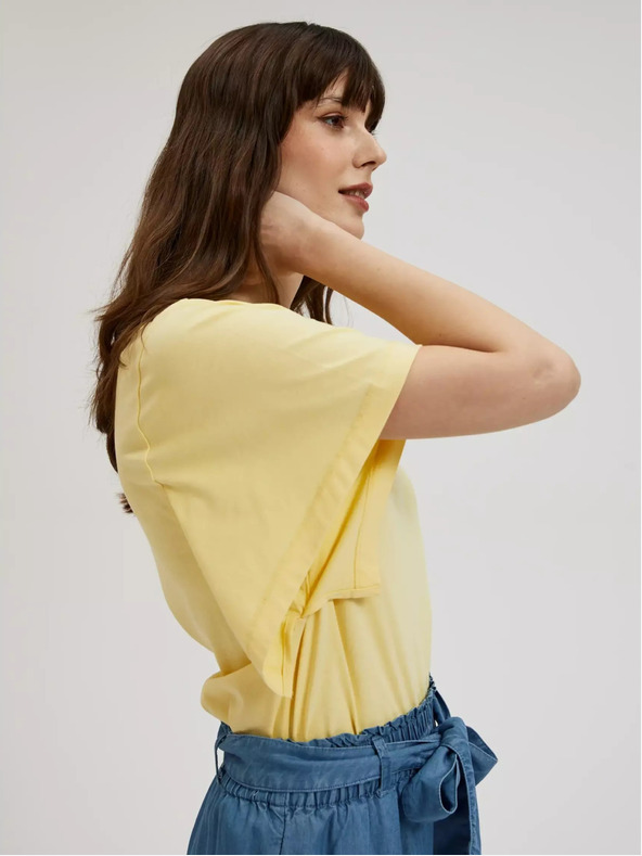 Moodo Жълта риза с широки ръкави Moodo