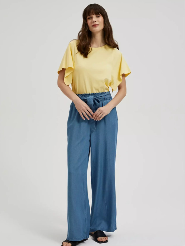 Moodo Жълта риза с широки ръкави Moodo