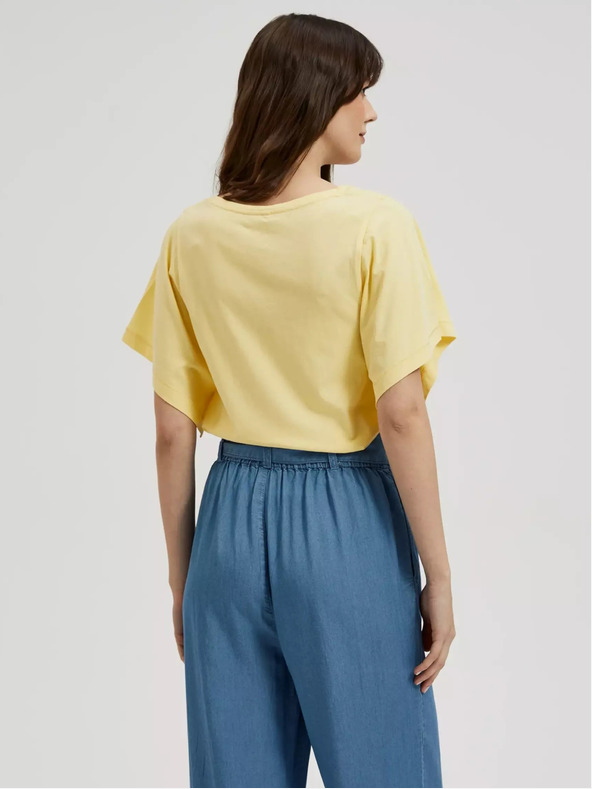 Moodo Жълта риза с широки ръкави Moodo