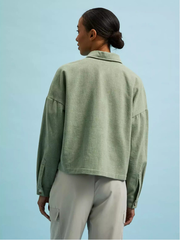 Moodo Маслиненозелено яке с джобове и яка Moodo