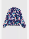 Moodo Тъмносин бомбър с флорален принт Moodo