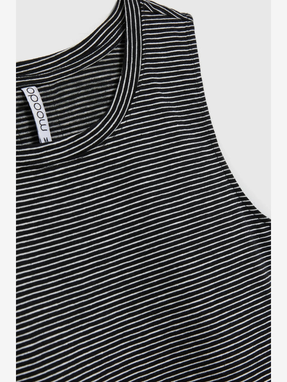 Moodo Черен раиран топ Moodo