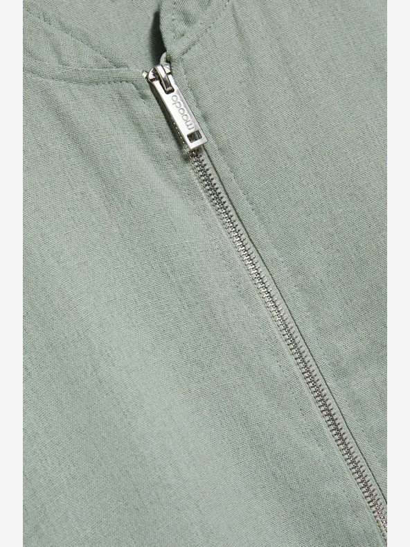 Moodo Зелен бомбър с цип Moodo