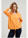 Moodo Оранжев суитчър с V-образно деколте Moodo