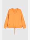Moodo Оранжев суитчър с V-образно деколте Moodo