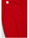 Moodo Червен прав панталон с колан Moodo