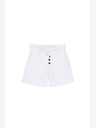 Moodo Бели дамски къси панталони Moodo