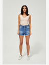 Moodo Сини дамски къси панталони от деним Moodo