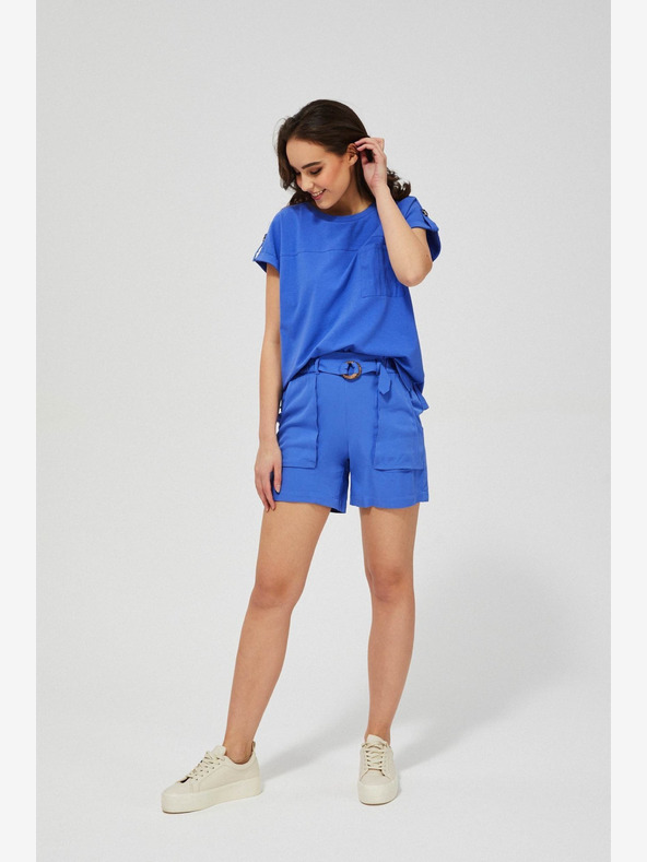 Moodo Сини дамски къси панталони Moodo