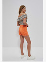Moodo Оранжеви къси панталони за жени Moodo