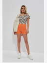 Moodo Оранжеви къси панталони за жени Moodo