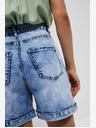 Moodo Сини дамски къси панталони от деним Moodo