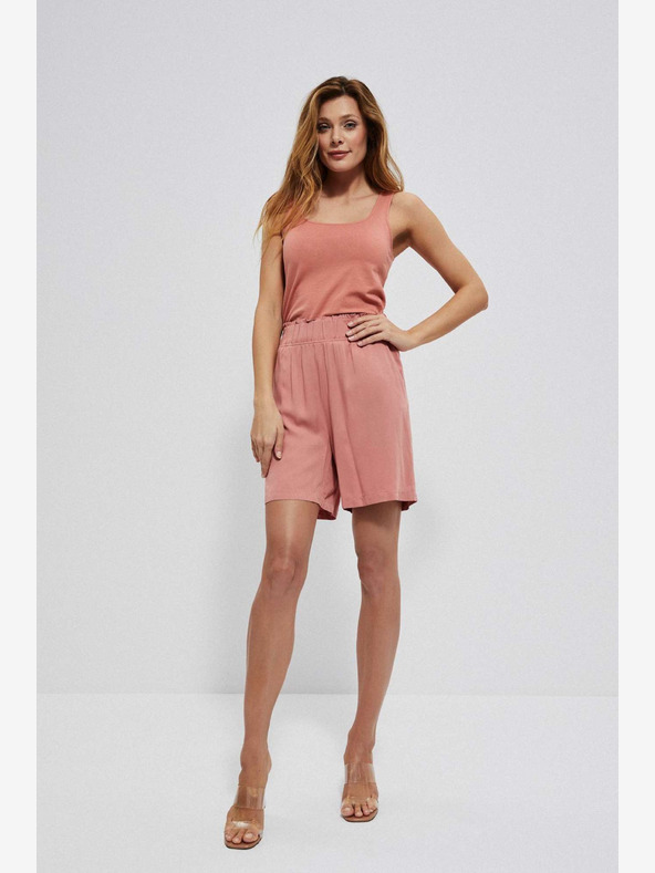 Moodo Светлорозови дамски къси панталони Moodo