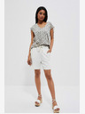 Moodo Бял дамски спортен къс панталон Moodo