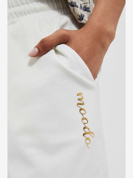 Moodo Бял дамски спортен къс панталон Moodo