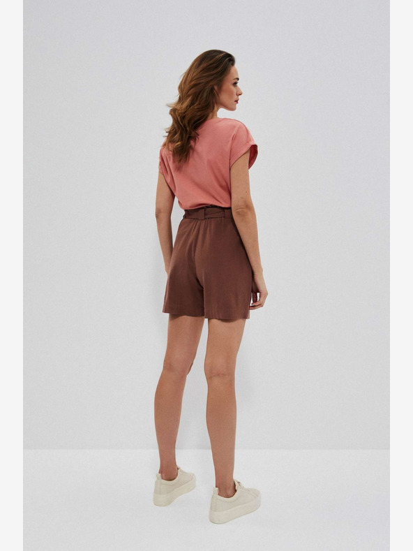 Moodo Кафяви дамски къси панталони Moodo