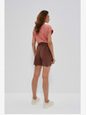 Moodo Кафяви дамски къси панталони Moodo