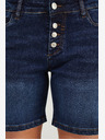 Moodo Тъмносини дамски къси панталони от деним Moodo