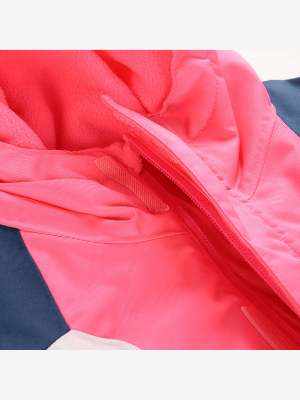 ALPINE PRO Детско ски яке с мембрана за сняг PTX ALPINE PRO DEARO неоново нокаут розово