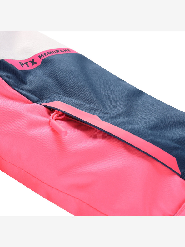 ALPINE PRO Детско ски яке с мембрана за сняг PTX ALPINE PRO DEARO неоново нокаут розово