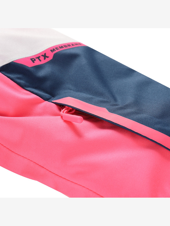 ALPINE PRO Детско ски яке с мембрана за сняг PTX ALPINE PRO DEARO неоново нокаут розово