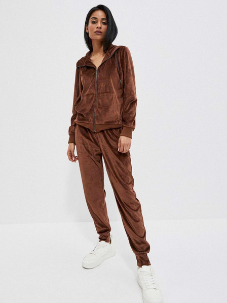 Moodo Кафяви дамски спортни панталони Moodo