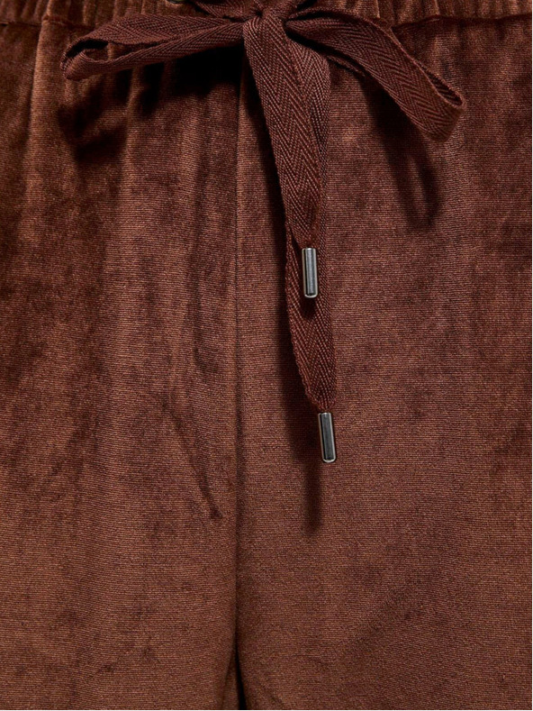 Moodo Кафяви дамски спортни панталони Moodo