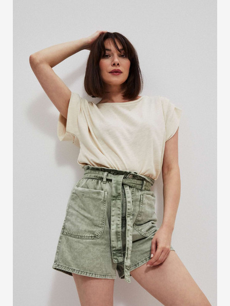 Moodo Зелени дамски къси панталони Moodo