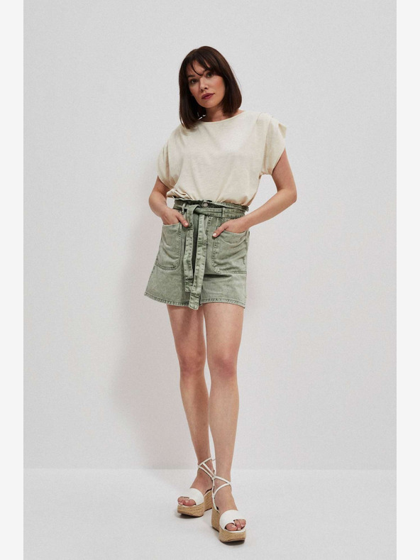 Moodo Зелени дамски къси панталони Moodo