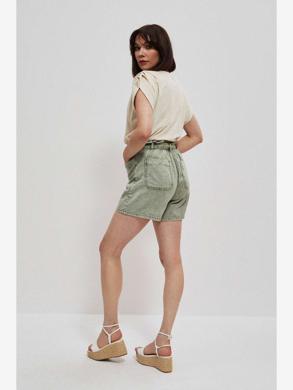 Moodo Зелени дамски къси панталони Moodo