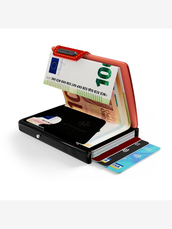 Mondraghi Червен кожен портфейл Mondraghi Racing