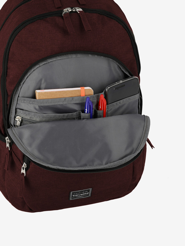 Travelite Бургундска раница Travelite Basics Melange