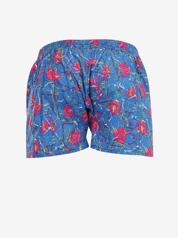 Styx Розово-сини мъжки шорти Styx с шарка