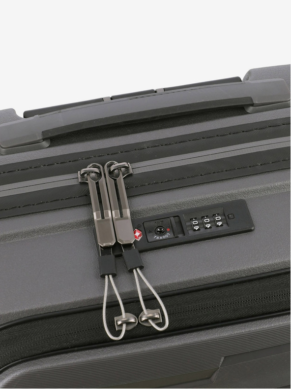 Travelite Сив Travelite Air Base 4w S Преден джоб Антрацит
