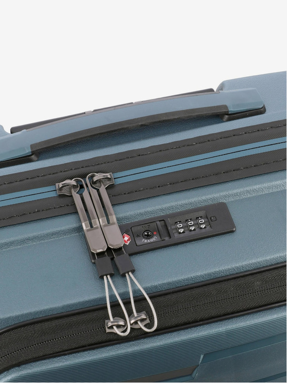 Travelite Син Travelite Air Base 4w S Преден джоб Ледено синьо