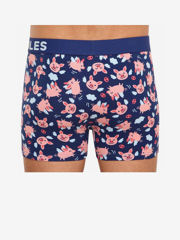 Dedoles Тъмносини весели мъжки боксерки Dedoles Летящи прасета