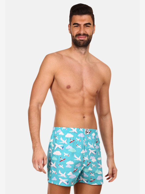 Dedoles Сини весели мъжки къси панталони Dedoles Самолети и облаци