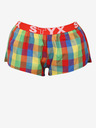 Styx Червени и зелени карирани дамски спални шорти Styx