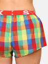 Styx Червени и зелени карирани дамски спални шорти Styx