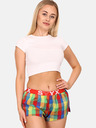 Styx Червени и зелени карирани дамски спални шорти Styx