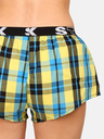 Styx Сини и жълти карирани дамски къси панталони Styx