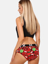 Styx Черно-червени дамски шарени бикини Styx art Melouny