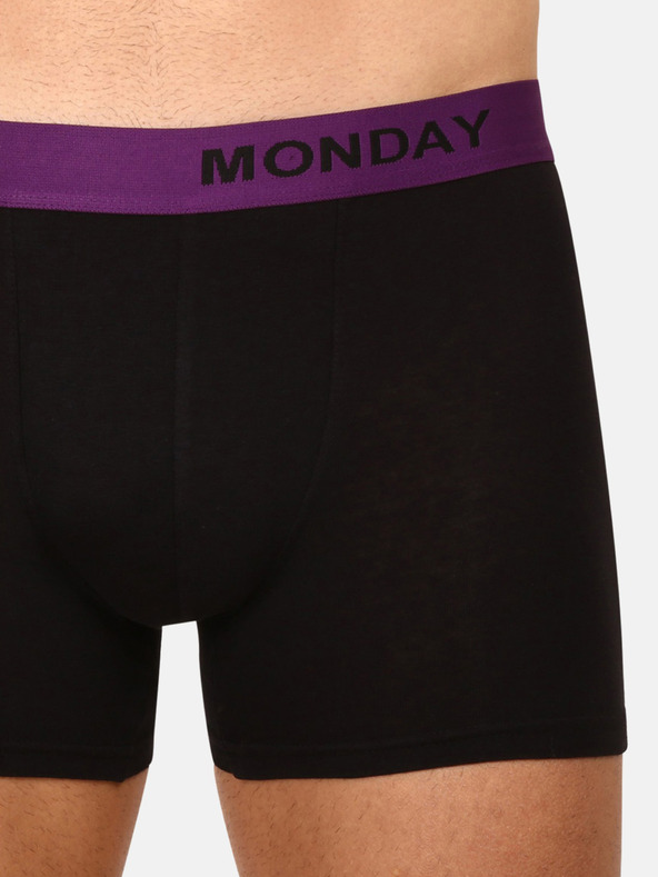 Nedeto Комплект от седем мъжки боксерки в черно Nedeto