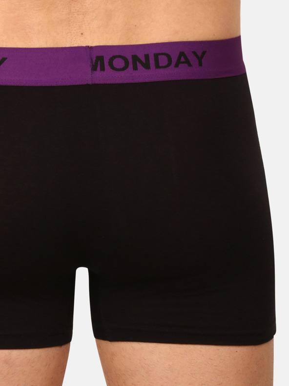 Nedeto Комплект от седем мъжки боксерки в черно Nedeto