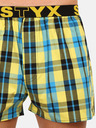 Styx Синьо-жълти мъжки карирани шорти Styx